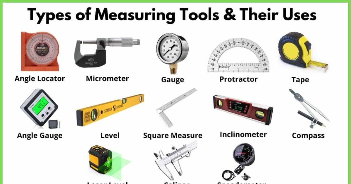 16 Types of Measuring Tools