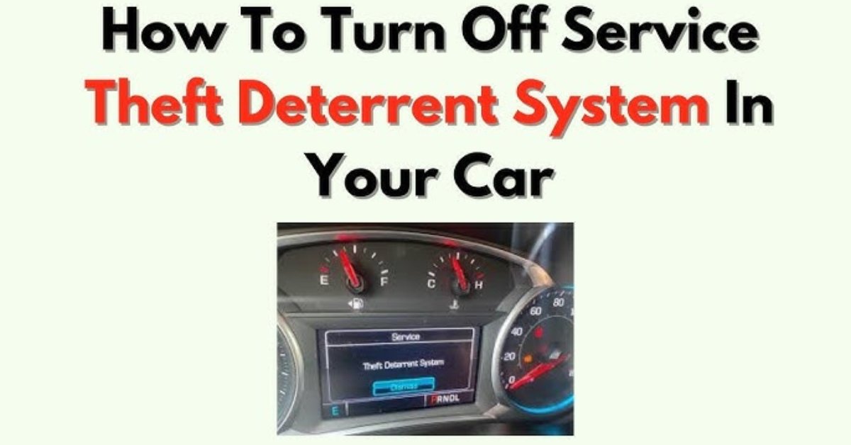 Service Theft Deterrent System