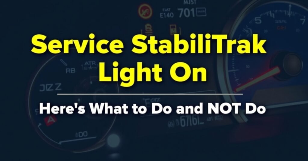 Service StabiliTrak Warning