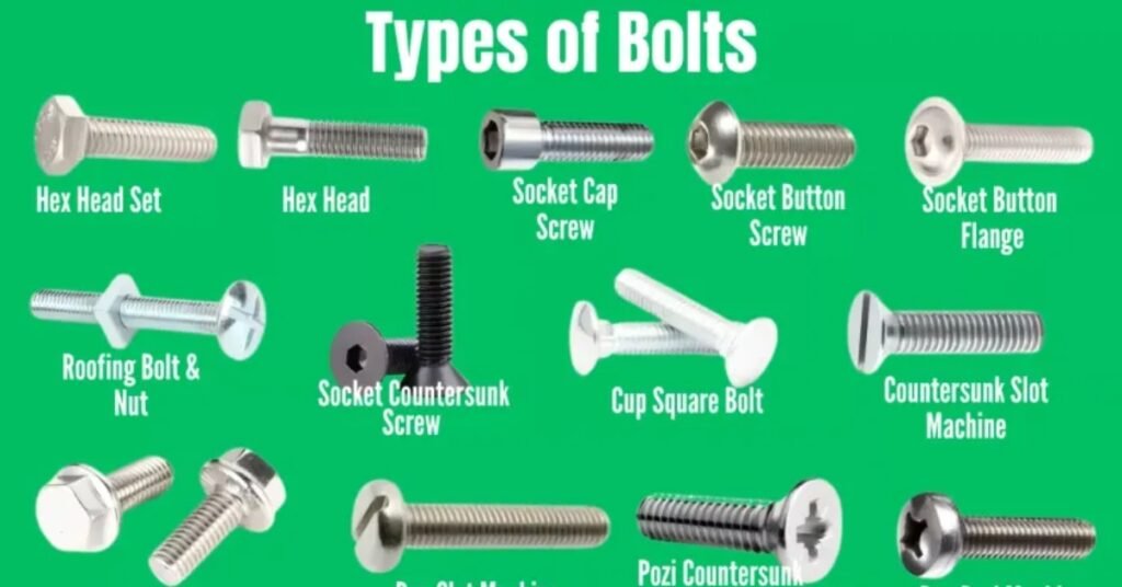 Types of Bolts