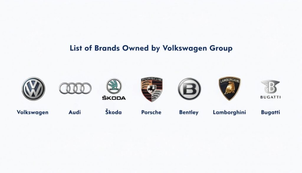 List of Brands Owned by Volkswagen Group